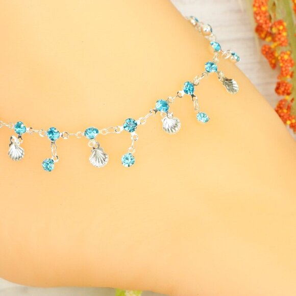 "Handmade Anklet – Elegant & Delicate Jewelry for Women | UNVRC1298 - Picture 6 of 10